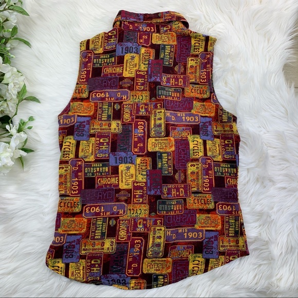 Harley-Davidson Women’s Sleeveless Top Size M - Picture 2 of 6